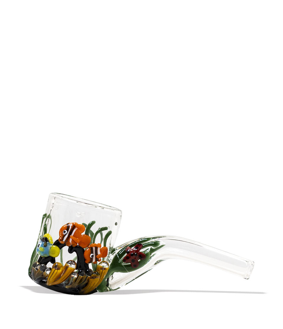 Empire Glassworks Under the Sea Sherlock Puffco Proxy Attachment Without Unit Front View on White Background