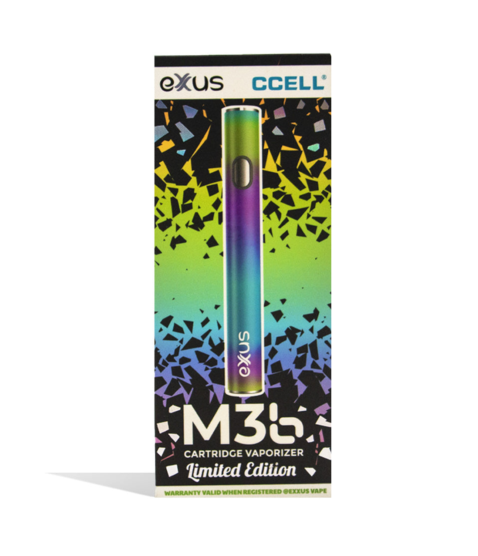 Full Color Exxus Vape M3B Cartridge Vaporizer packaging on white background