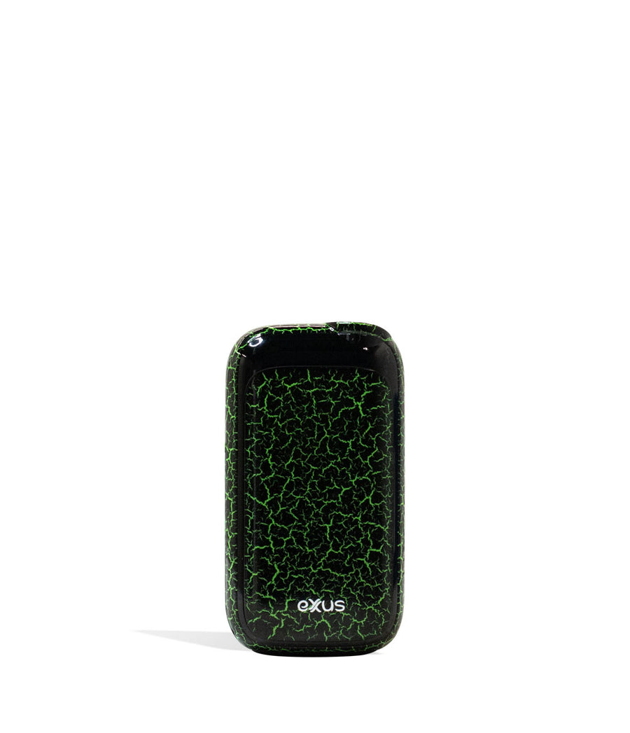 Black Green Crackle front Exxus Vape Rizo Cartridge Vaporizer on White Background