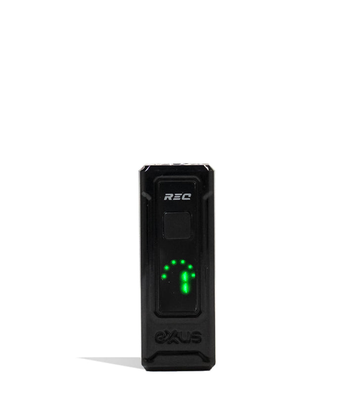 Black Exxus Vape REC Cartridge Vaporizer front view on White Background