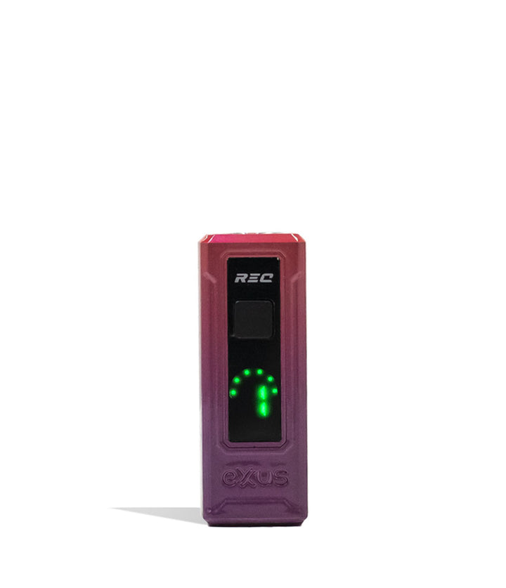 Crimson Exxus Vape REC Cartridge Vaporizer front view on White Background