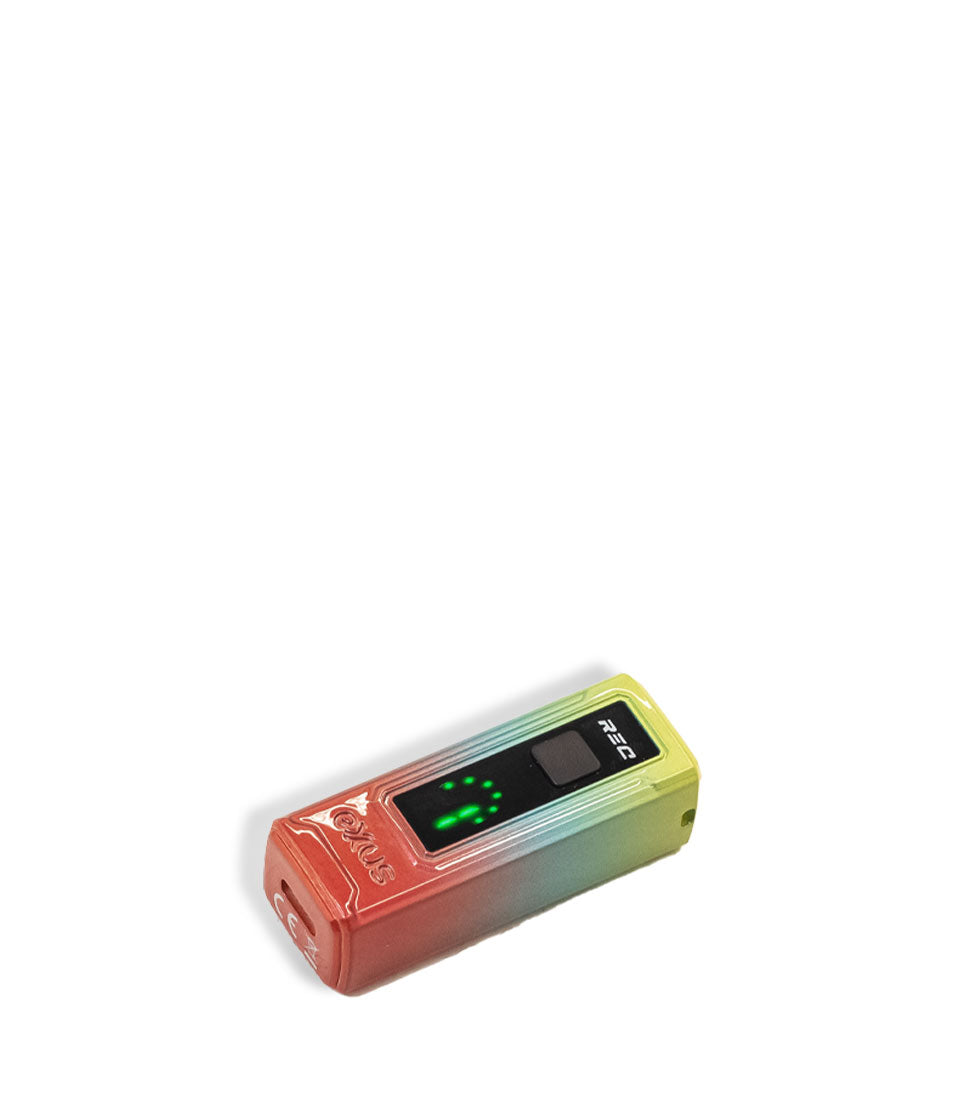 Full Color Exxus Vape REC Cartridge Vaporizer bottom view on White Background
