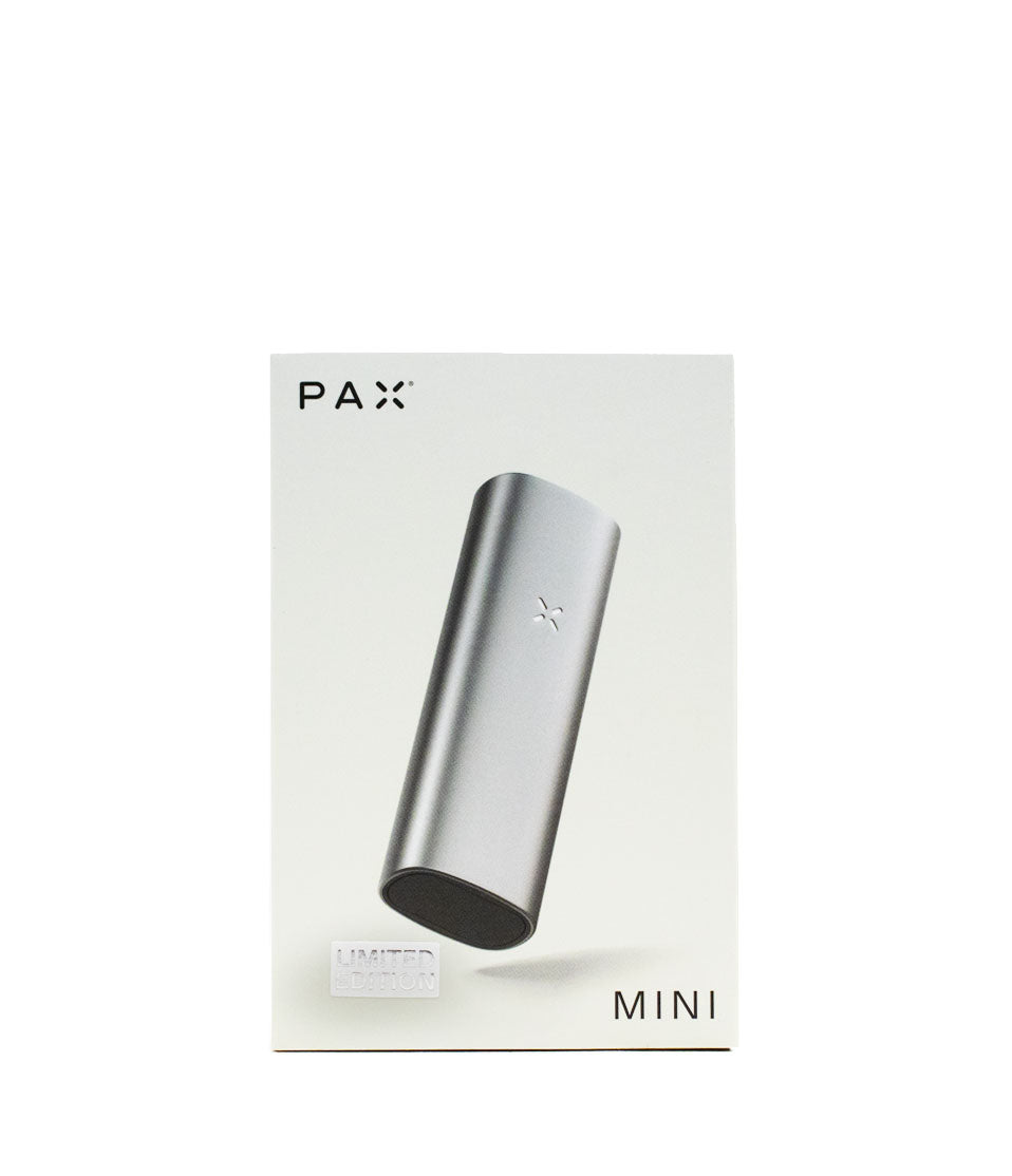 Platinum JGoldcrown x PAX Mini Dry Herb Vaporizer Packaging Front View on White Background