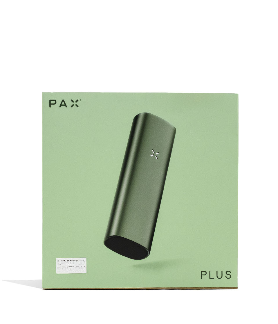 Sage JGoldcrown x PAX Plus Dry Herb and Concentrate Vaporizer Packaging Front View on White Background