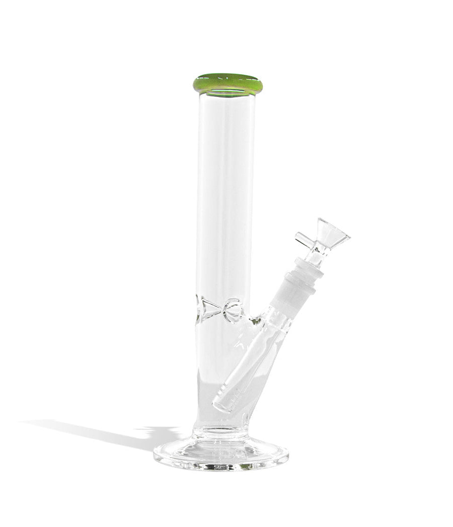 10 inch Glass Beaker with Colored Mouth Piece and Bowl on white background