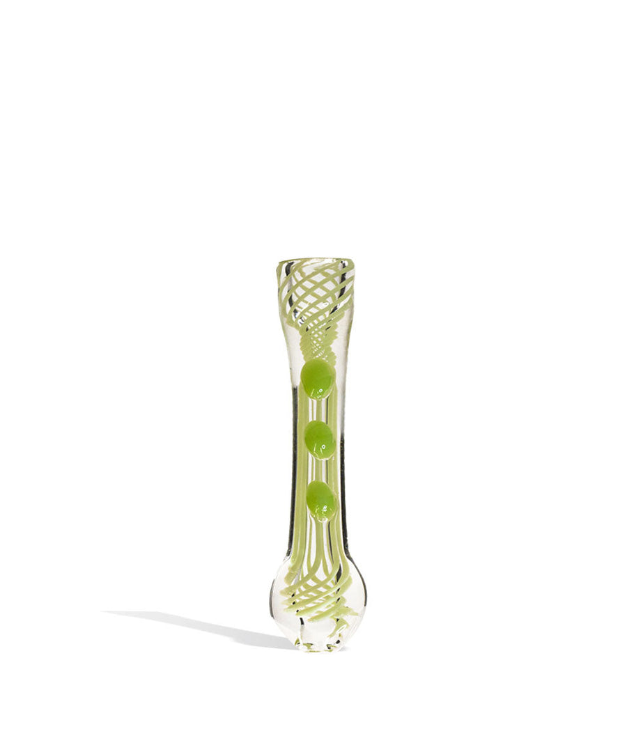 Green 4 inch Slime Colored Chillum on white background
