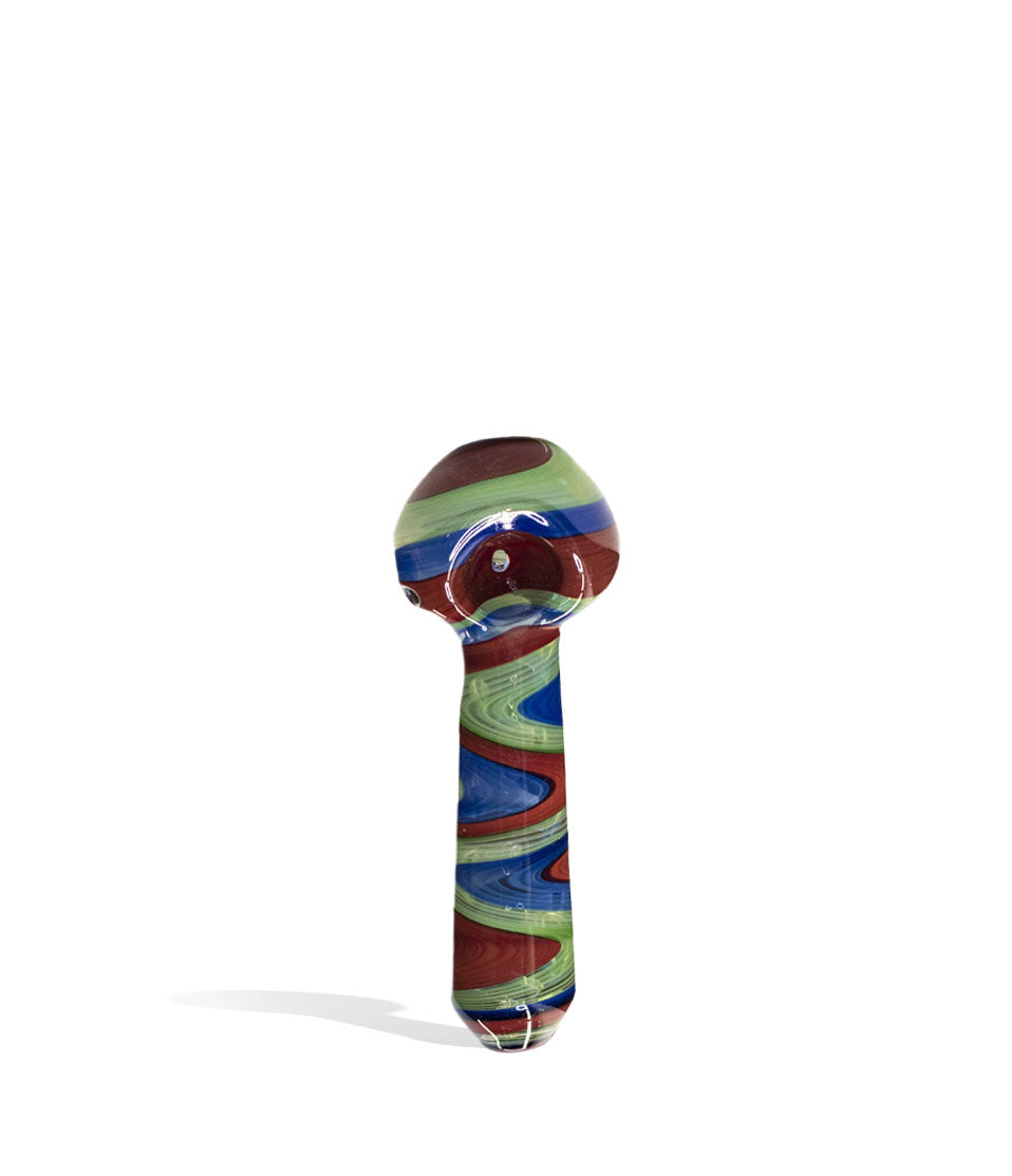 4 inch zig zag hand pipe on white studio background