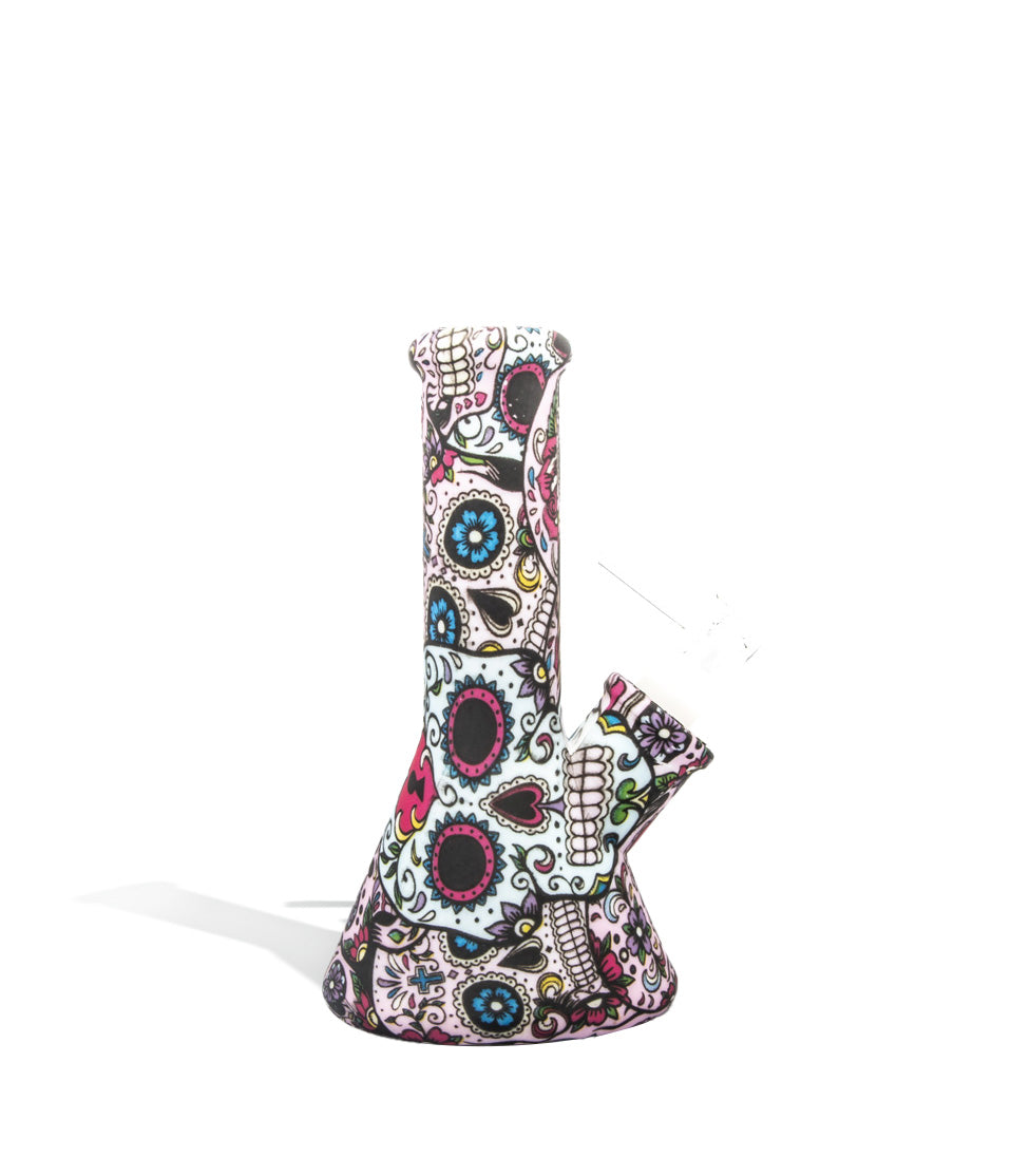 Dia de Los Muertos  6 inch Silicone Water Pipe on white background