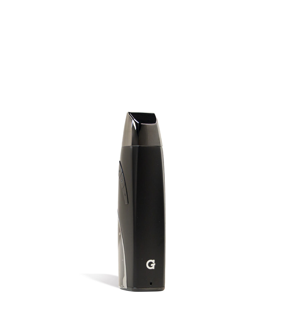 Side angle G Pen Elite 2 Portable Dry Herb Vaporizer on white studio background