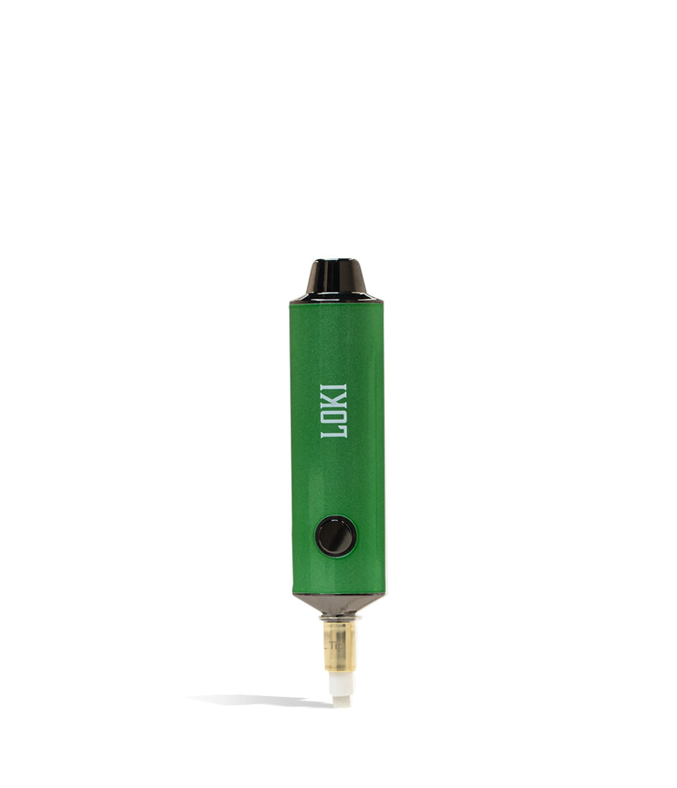 Green Yocan Loki Portable Electric Nectar Collector on white background