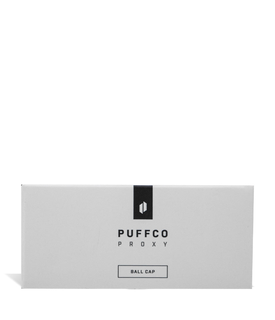 Puffco Proxy Ball Cap packaging on white background
