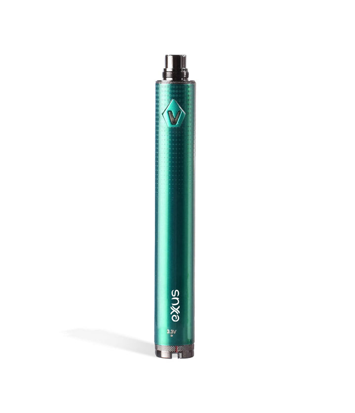 Green Exxus Vape Spinner V2 Battery on white background