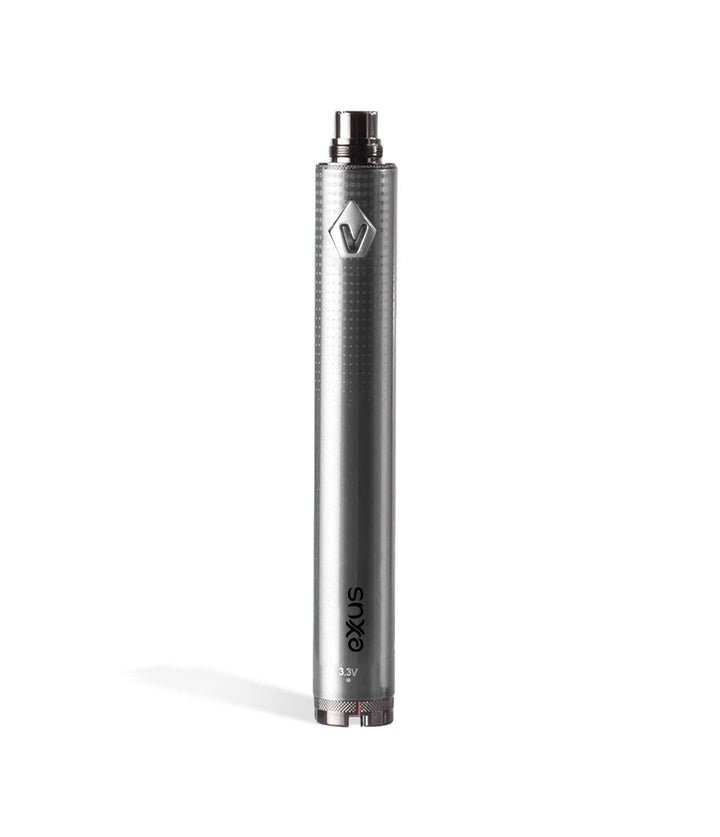 Silver Exxus Vape Spinner V2 Battery on white background