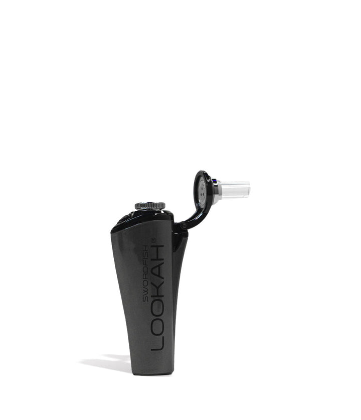 Grey open view Lookah Swordfish Portable Concentrate Vaporizer on white background